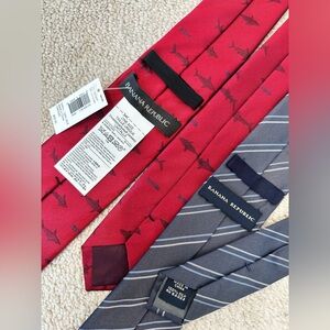 NWT Banana Republic Men’s 100% Silk Tie Bundle